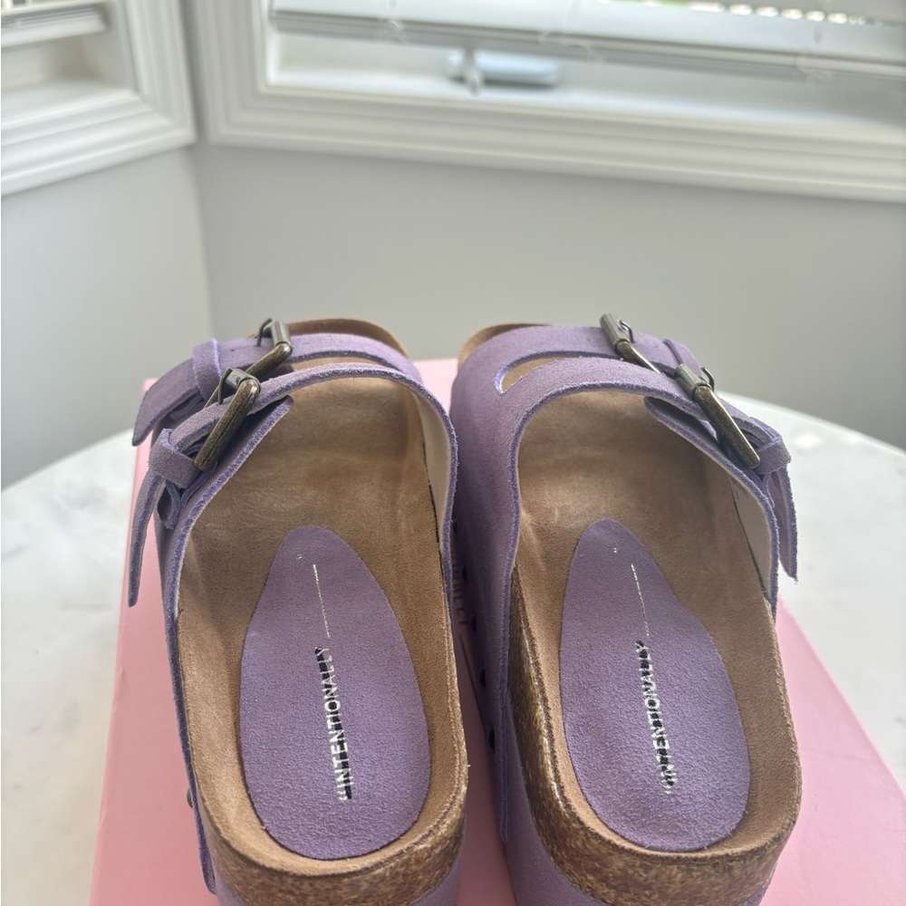 Free People Intentionally BlankPlatform Sandal Lavender size 36 New women’s - Picture 5 of 10